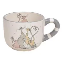 Keramický hrnek CAT FAMILY 15x9x11 cm / 350 ml