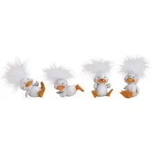 Čtyři rozdováděné kachničky 5x4x3 cm