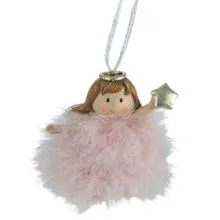 Andělka se stříbrnou hvězdou 9x8x10 cm