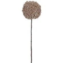 Umělá větvička třpytivá koule CHAMPAGNE 45 cm