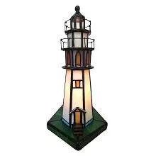 Dekorativní stolní lampa Tiffany LIGHTHOUSE