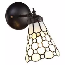 Nástěnná lampa Tiffany DOTTY WHITE 17*12*23 cm E14/max 1*25W