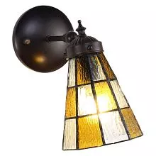Nástěnná lampa Tiffany DARK SUNFLOWER 17*12*23 cm E14/max 1*25W