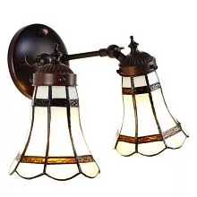 Nástěnná lampa Tiffany BRIGHT WINTER 30*23*23 cm E14/max 2*25W