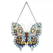 Tiffany panel závěsný BUTTERFLY 40*60 cm