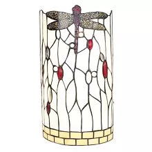 Nástěnná lampa Tiffany WHITE DRAGONFLY 20x10x36 cm E14/max 2x25W