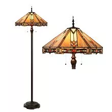 Stojací lampa Tiffany NEW YORK CLASS Ø 40x61 cm E27/max 3x60W