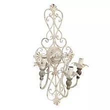 Nástěnná lampa dřevo a kov 33*24*70 cm E14/max 3*60W