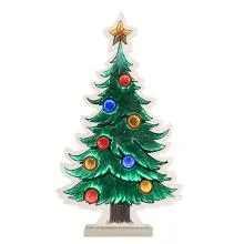 Vánoční zrcadlová lampa Infinity  CHRISTMAS TREE 38x7x67 cm