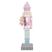 Dekorativní figurka Louskáčka s LED osvětlením 35×30×125 cm / 3xAA