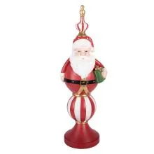 Vánoční dekorace s LED osvětlením SANTA CLAUS LED 19x16x57 cm / 3xAA