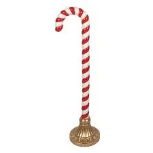 Christmas Decoration Figurine Candy Cane 33x24x101 cm Red Pl 5PR0233