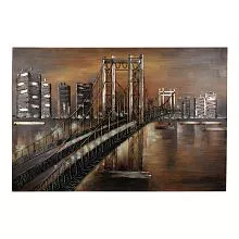 Kovový 3D obraz SAN FRANCISCO 120x5x80 cm