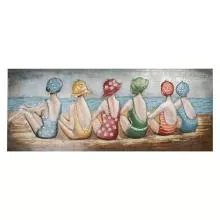 Kovový 3D obraz BEACH 150x5x60 cm
