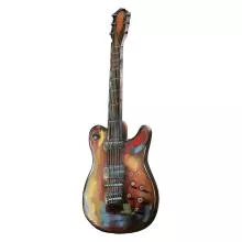 Kovový 3D obraz GUITAR 28x2x83 cm