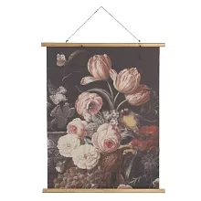 Nástěnný gobelín FLOWERS 80*2*100 cm