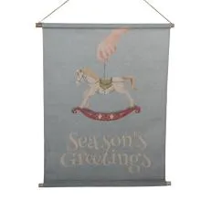 Wall Tapestry 76x3x97 cm Blue Textile 5WK0057