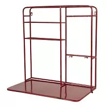 Nástěnná kovová vinotéka 59*33*63 cm