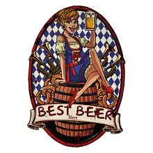 Plechová cedule BEST BEER