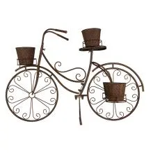 Kovový stojan na rostliny BICYCLE 107x35x70 cm