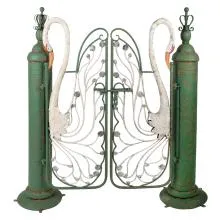 Kovová zahradní branka SWAN 132x31x138 cm