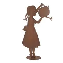 Dekorativní figurka děvčátka s konví 36x12x62 cm