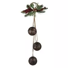 Vánoční dekorace na dveře BELLS 22*8*60 cm