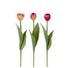Tři tulipány ORANGE CORAL a PINK 43 cm