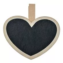 Dřevěná mini tabulka s klipem
