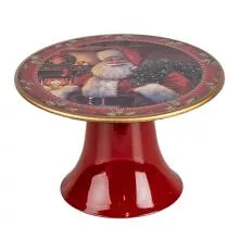 Dekorativní stojánek na dort SANTA CLAUS Ø 16x10 cm