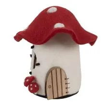 Dekorativní domeček MUSHROOMS 20x20x18 cm