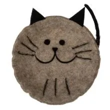 Dekorativní filcová miska CAT 18x18x6 cm