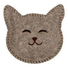 Dekorativní filcová miska CAT 15x16x4 cm
