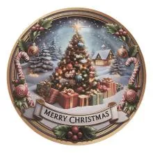 Plastový servírovací talíř CHRISTMAS Ø 33x1 cm