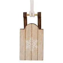 Vánoční dřevěná ozdoba SLED