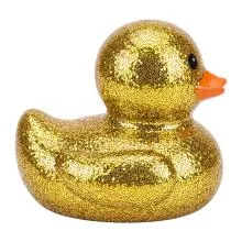 Gumová kachnička GOLD 7 cm