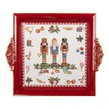 Dekorativní plastový tác NUTCRACKER