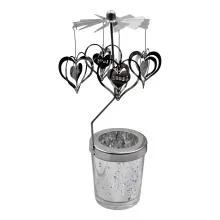 Svícen na čajovou svíčku HEART Ø 8×17 cm