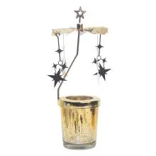 Svícen na čajovou svíčku STAR Ø 8×17 cm
