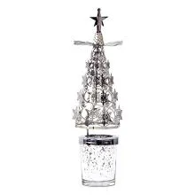 Svícen na čajovou svíčku CHRISTMAS TREE Ø 7x26 cm
