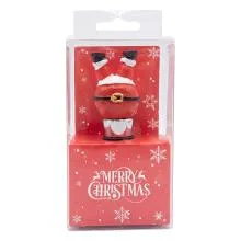 Zátka na láhev SANTA 4x4x8 cm