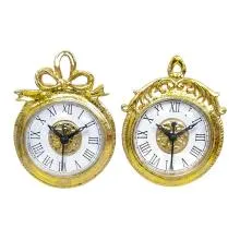 Christmas Ornament Gold colored Plastic