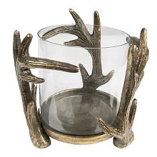 Svícen na čajovou svíčku ANTLER 18*18*17 cm