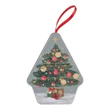 Plechová krabička CHRISTMAS TREE 10x13x6 cm