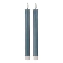Sada dvou LED svíček BLUE Ø 2x25 cm