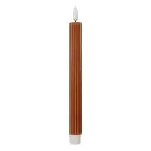 Sada dvou LED svíček BROWN Ø 2x25 cm