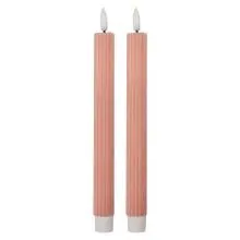 Sada dvou LED svíček PINK Ø 2x25 cm