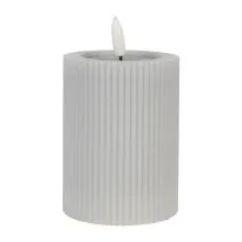 LED svíčka GREY Ø 8x13 cm / 2xAA