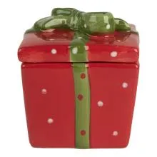 Keramická dózička GIFT 9x9x11 cm