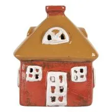 Dekorativní domeček na čajovou svíčku 9x6x10 cm